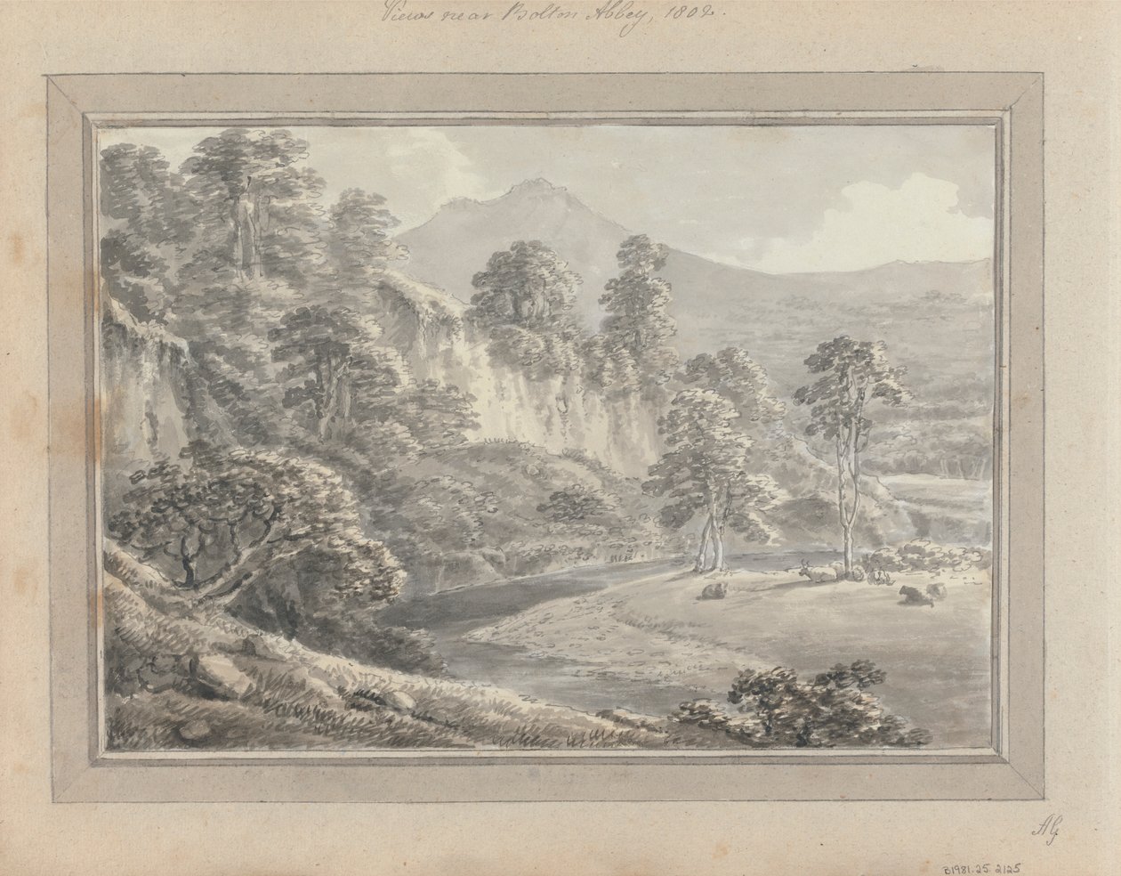 Vistas en Inglaterra, Escocia y Wale: Vista cerca de la Abadía de Bolton de Amos Green