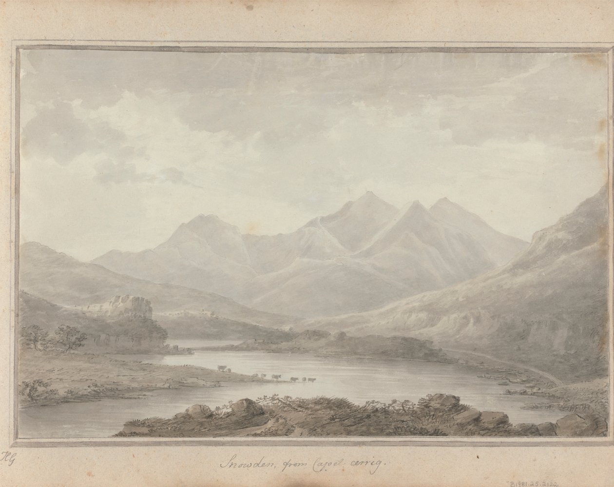 Vistas en Inglaterra, Escocia y Gales: Snowdon, desde Capel Cerrig de Amos Green