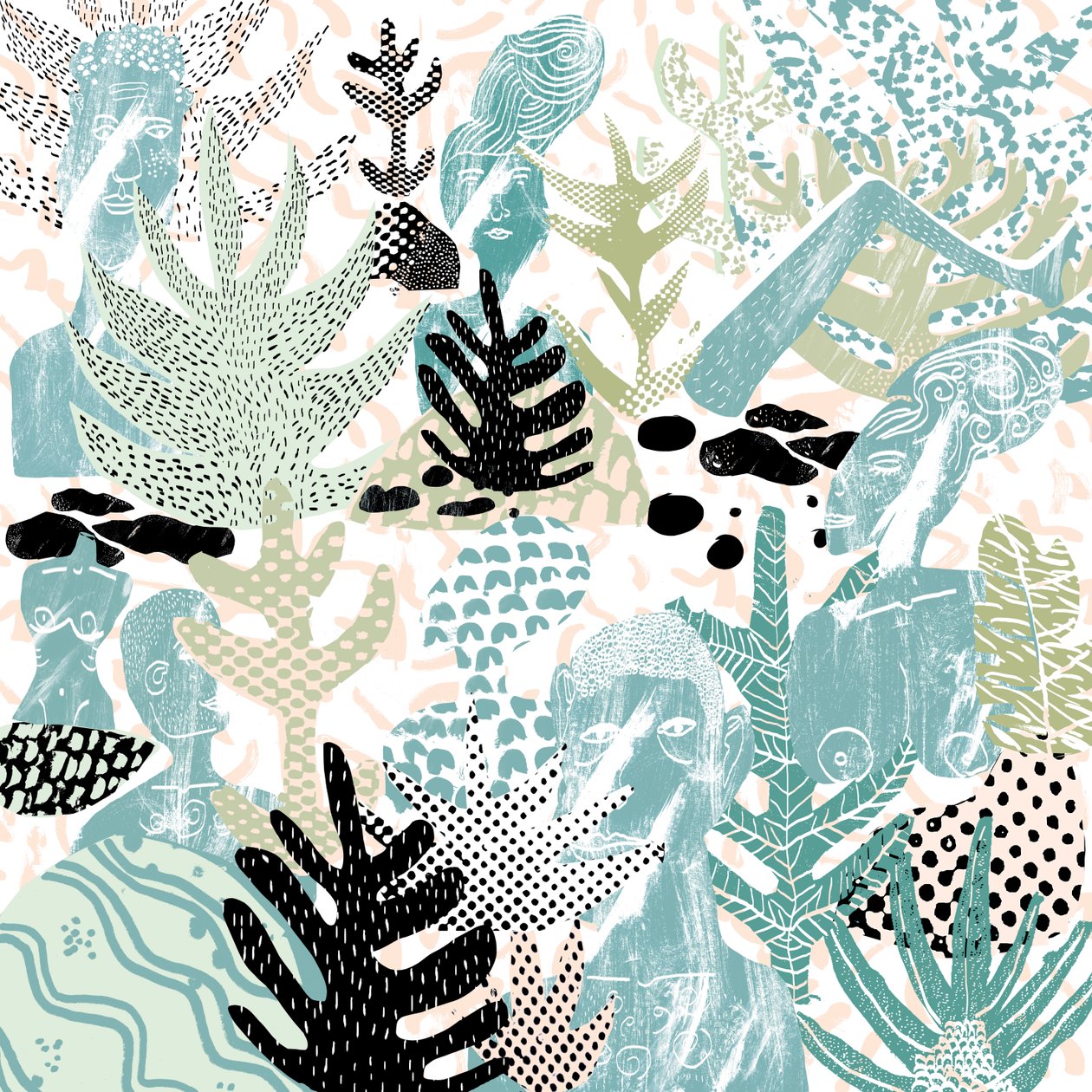 Undergrowth, 2015 (collage digital) de Amy Louise Evans