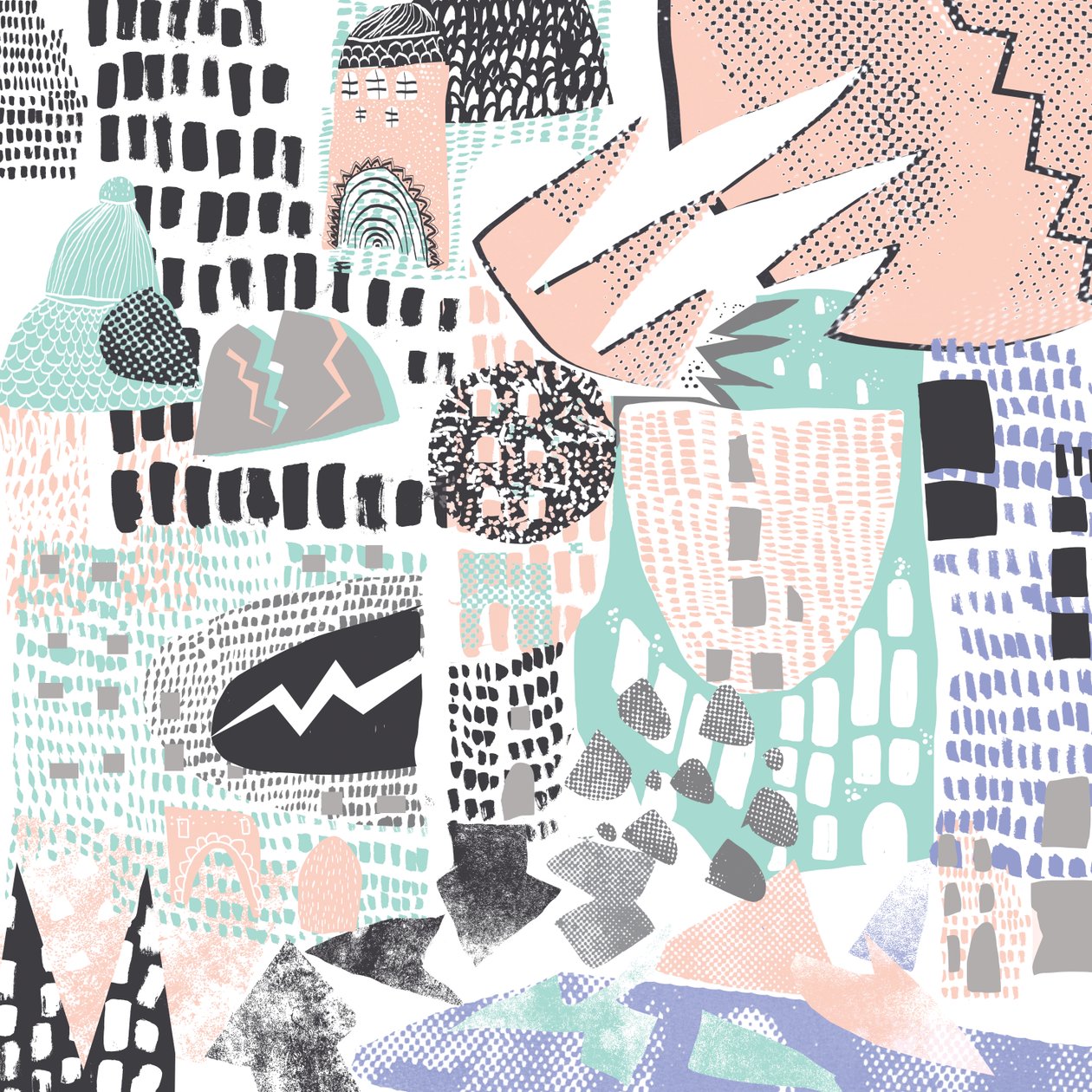 Guerra, 2015 (collage digital) de Amy Louise Evans