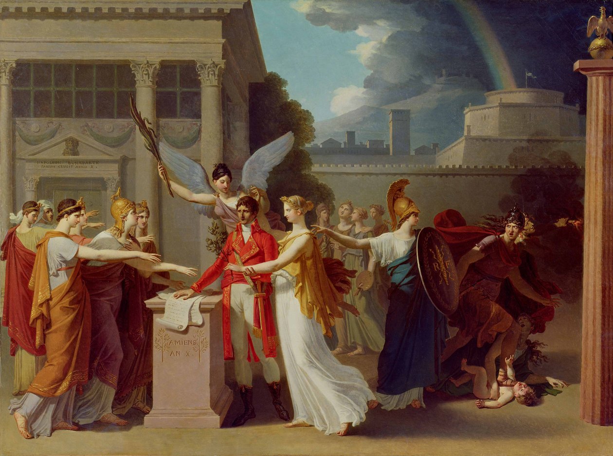 La Paz de Amiens, 25 de marzo de 1802 de Anatole Devosge