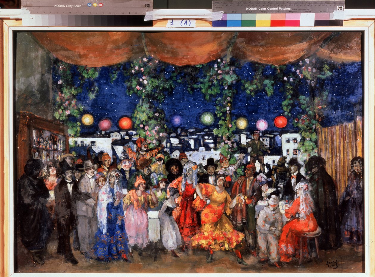 Carnaval en España. Peinture d