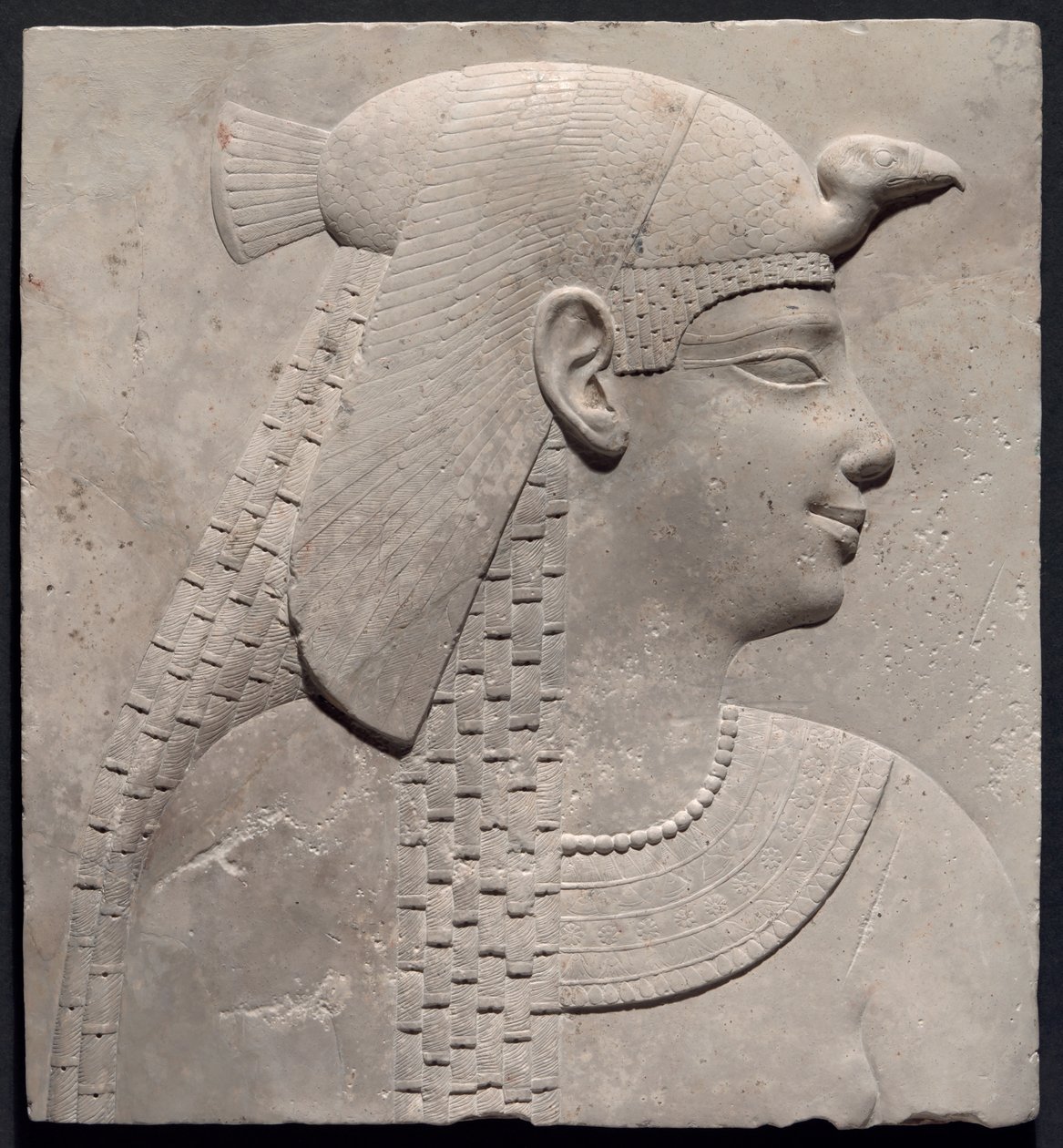 Placa que representa a una reina o diosa de Ancient Egyptian