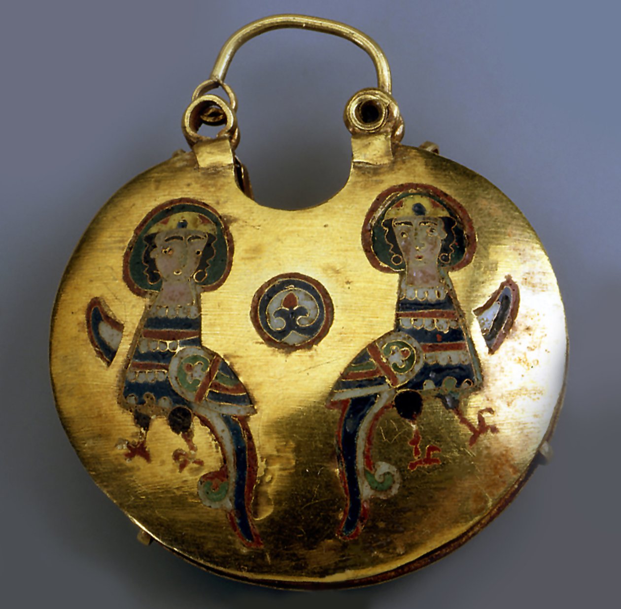 Colgante de oro Kolt con los pájaros Sirin, siglos XI-XII de Ancient Russian Art