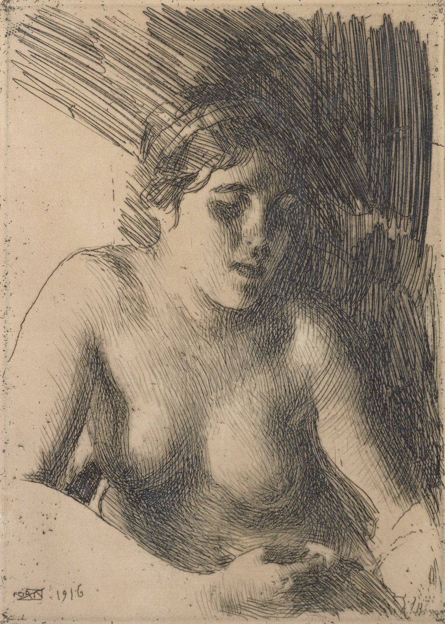 Busto de mujer desnuda de Anders Leonard Zorn