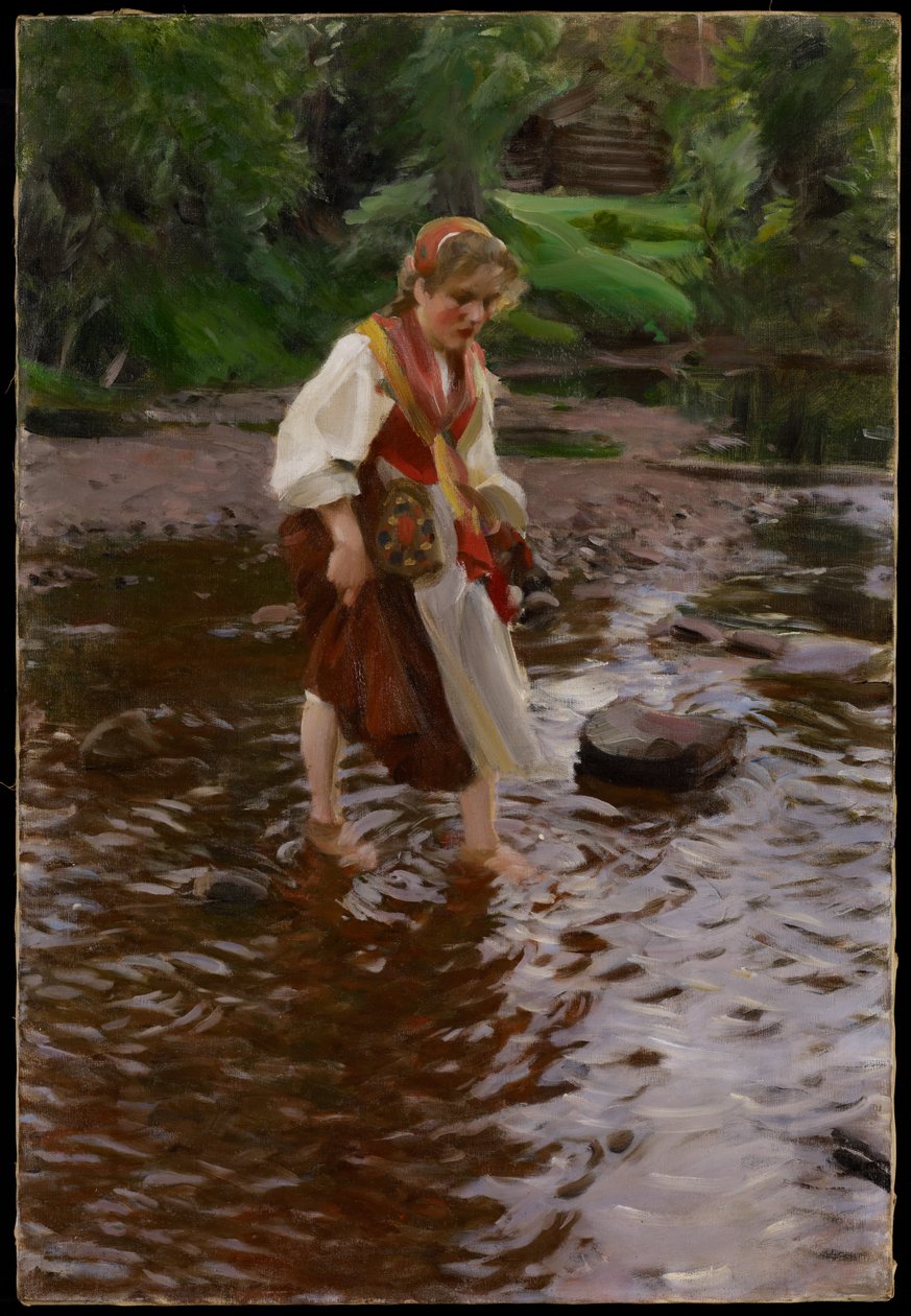 La chica de Alvdalen, c.1911 de Anders Leonard Zorn