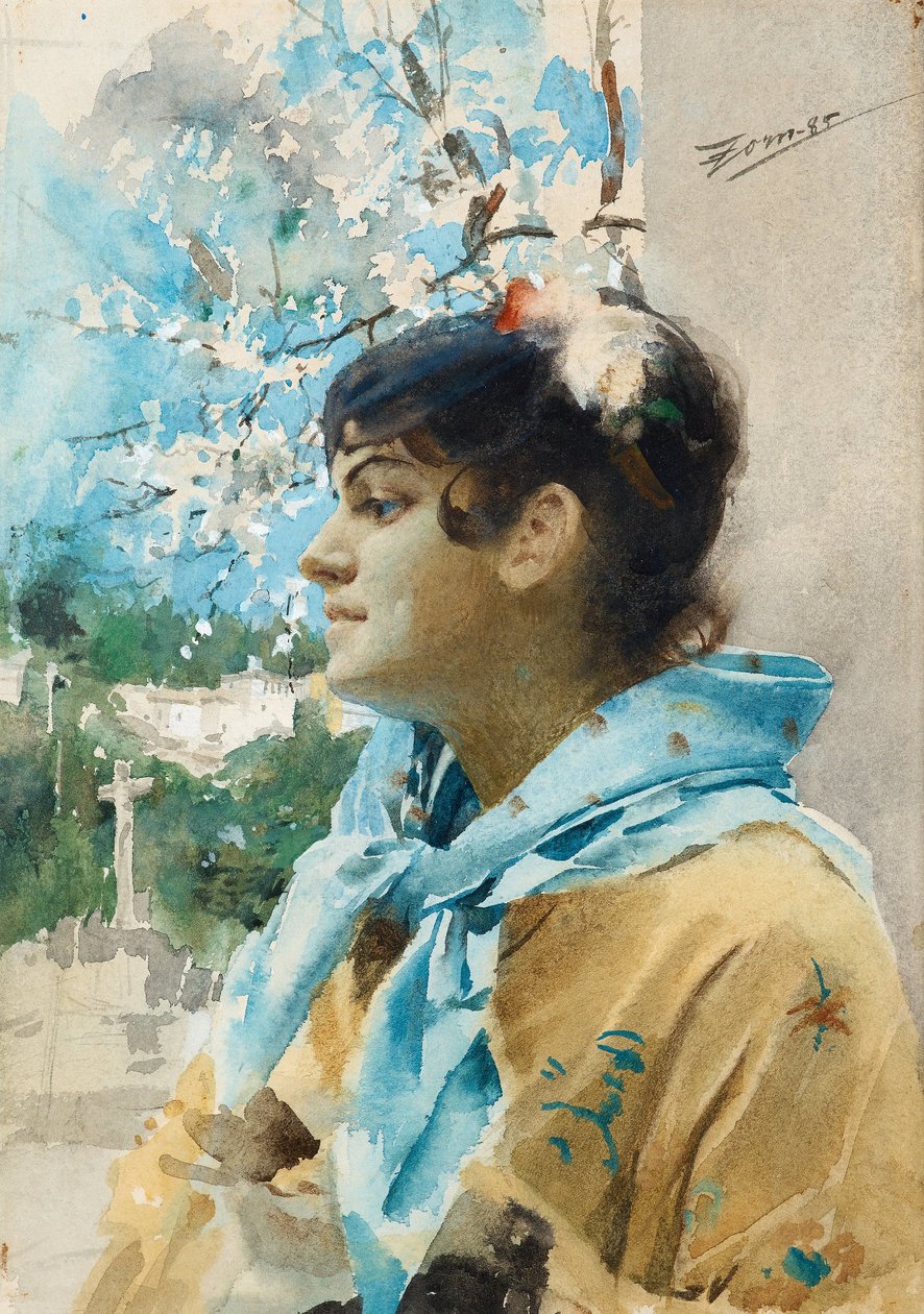 Española de perfil I de Anders Leonard Zorn