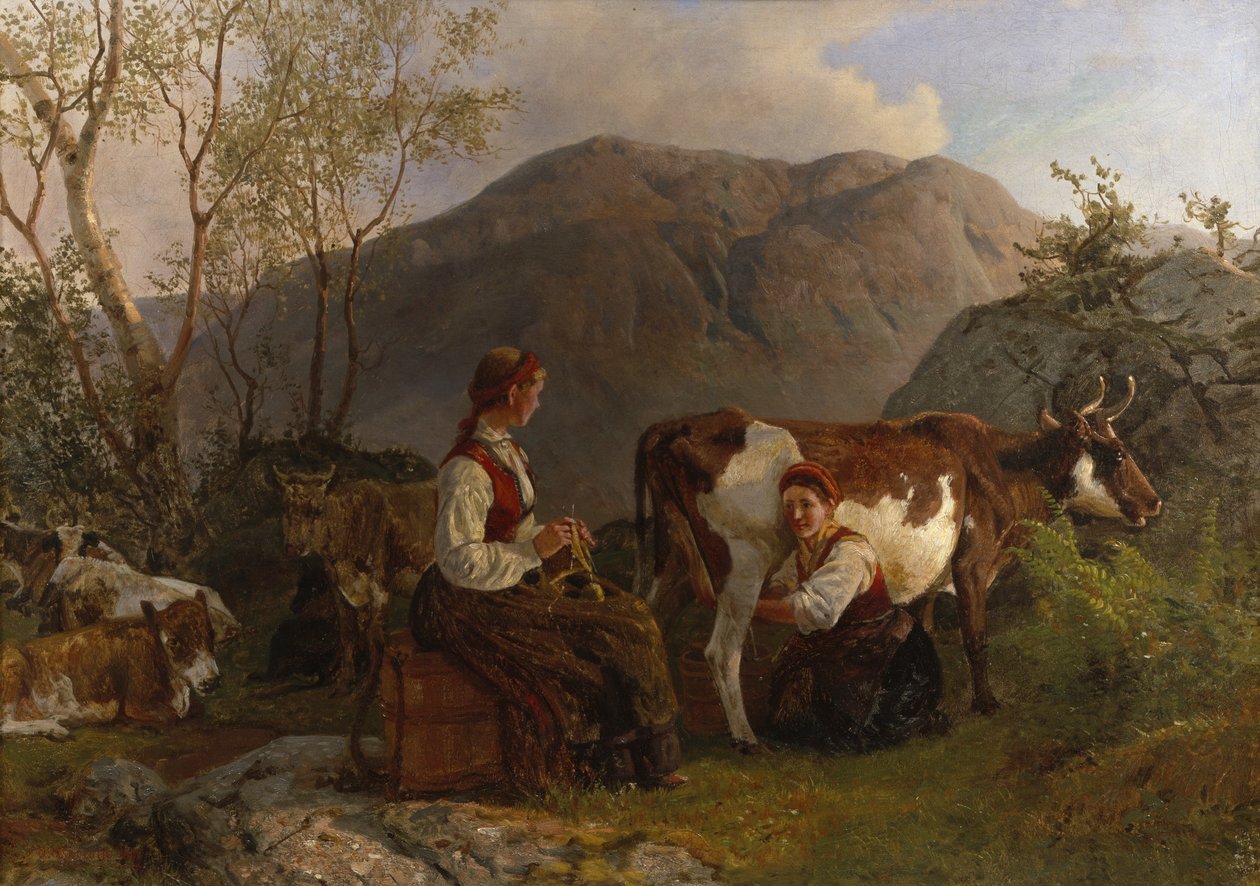 Lecheras con vacas de Anders Askevold