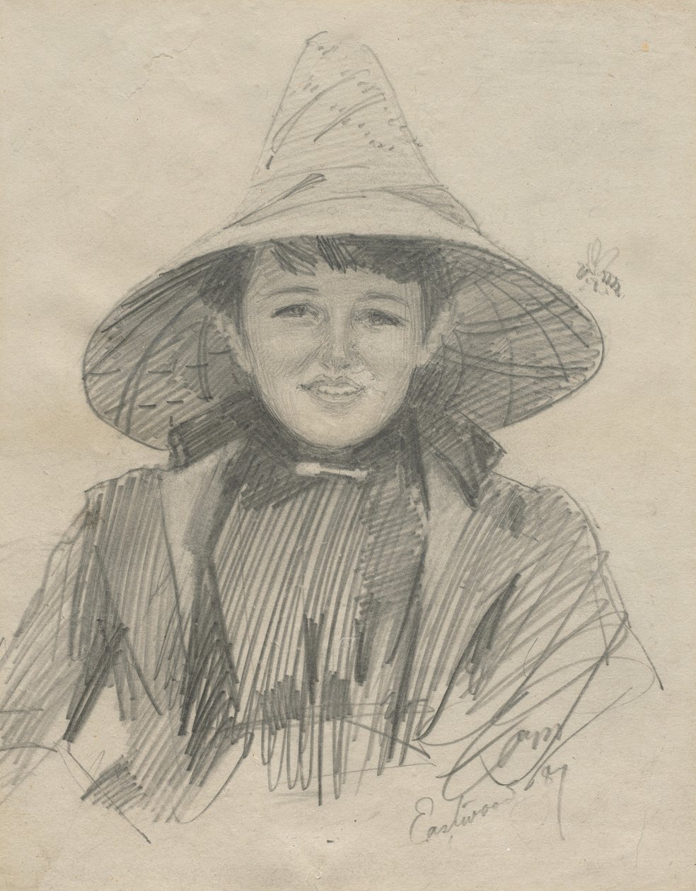 Ada Lymon Mujer con un gran sombrero, 1887 de Anders Leonard Zorn