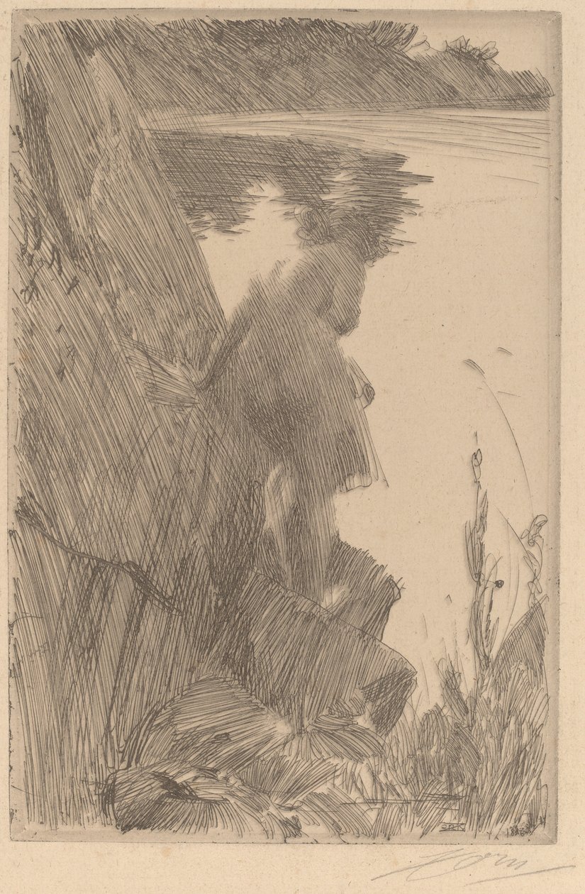 Bañista III Baigneuse de Dos, 1896 de Anders Leonard Zorn