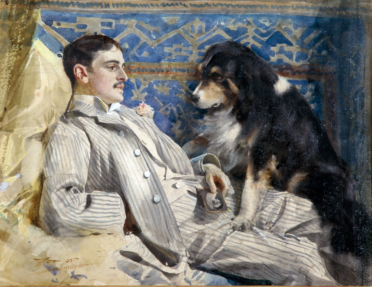 Clarence Barker (muerto en 1896 - pianista y compositor estadounidense) - por Zorn, Anders Leonard de Anders Leonard Zorn