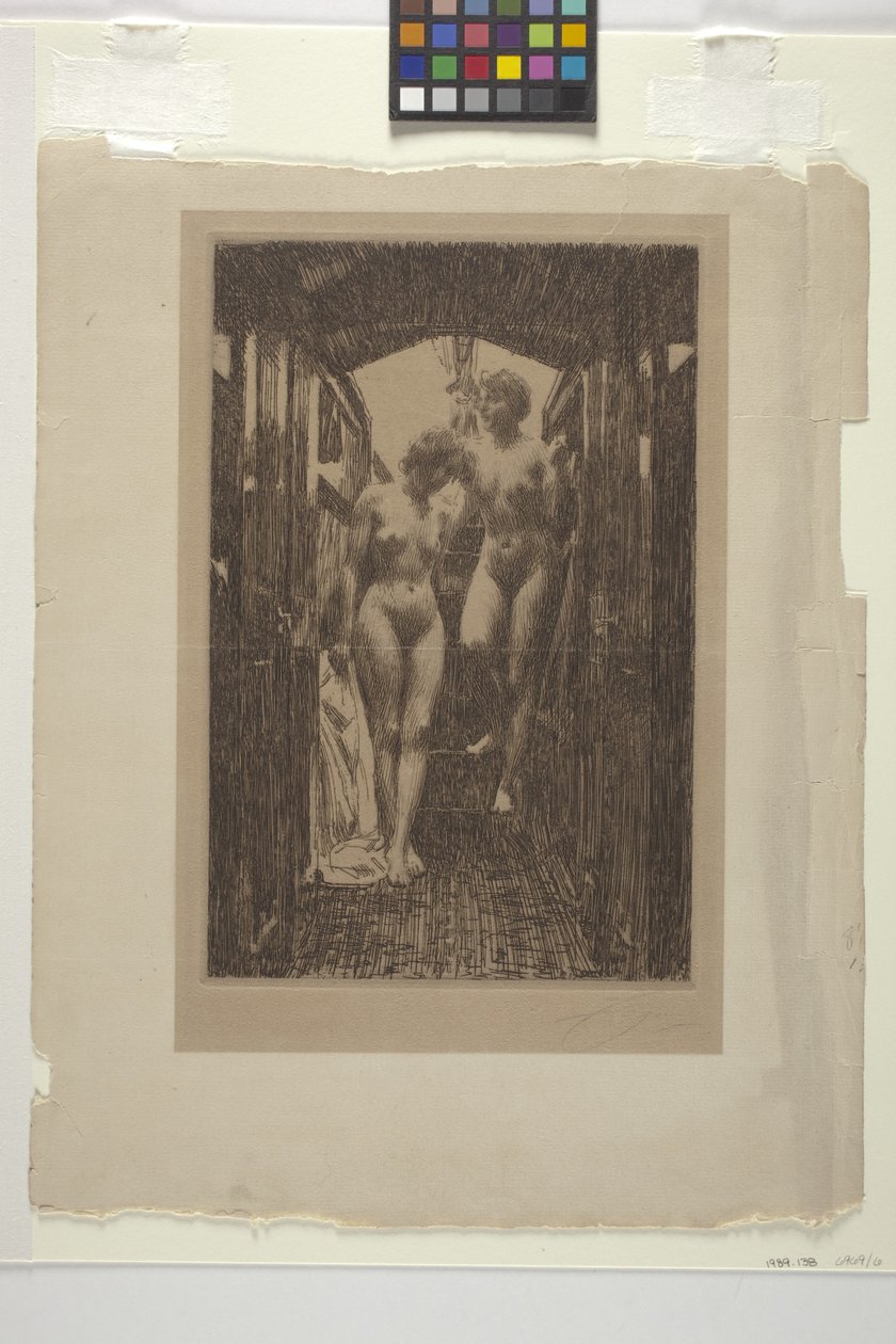 Le Cabine (grabado) de Anders Leonard Zorn