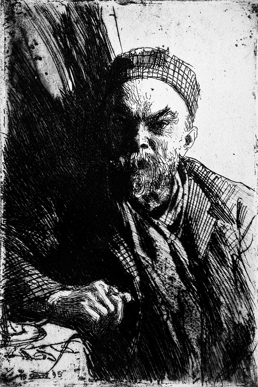 Retrato del poeta Paul Verlaine 1844-1896, 1895 de Anders Leonard Zorn