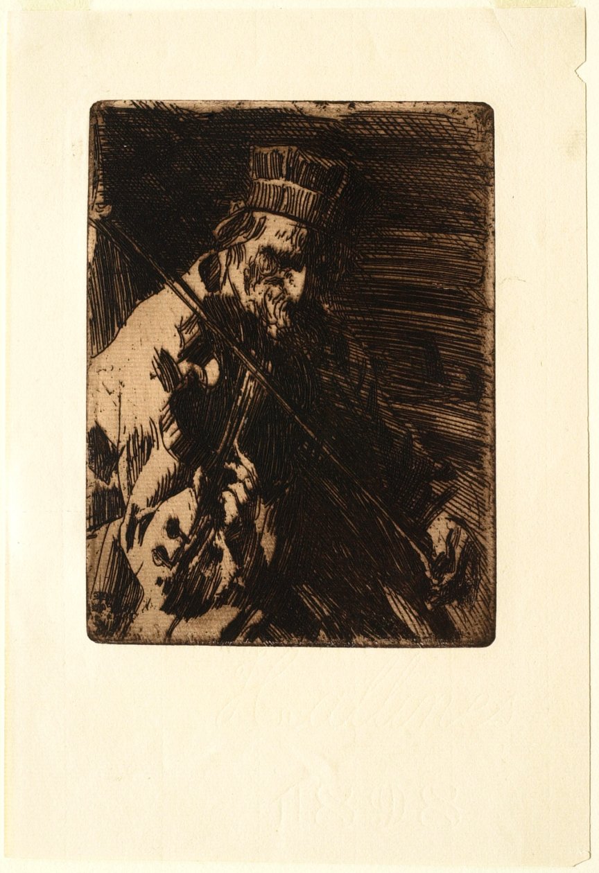 Violinista de aldea de Anders Leonard Zorn