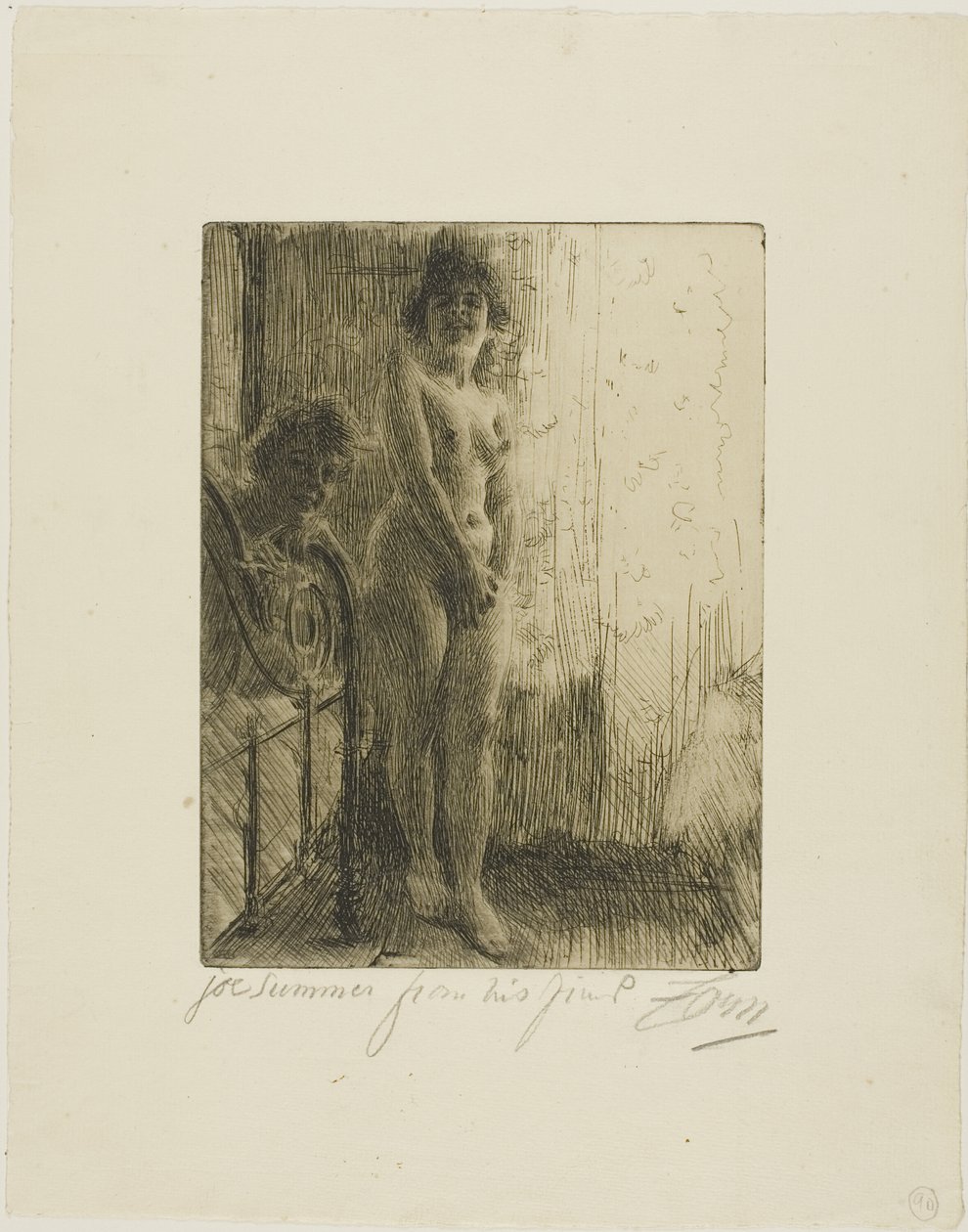 Un rincón oscuro de Anders Leonard Zorn