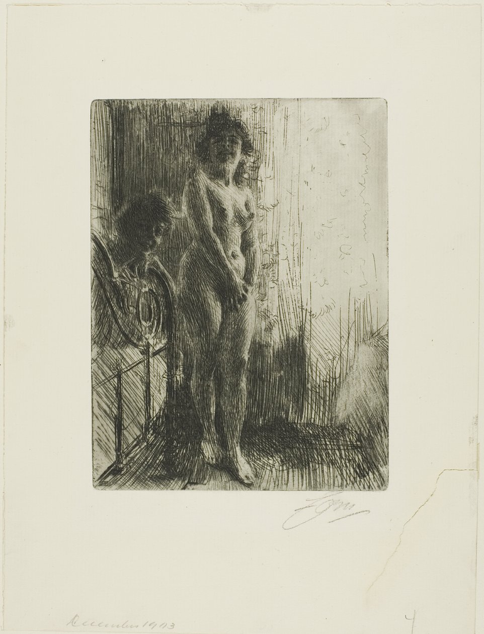 Un rincón oscuro de Anders Leonard Zorn