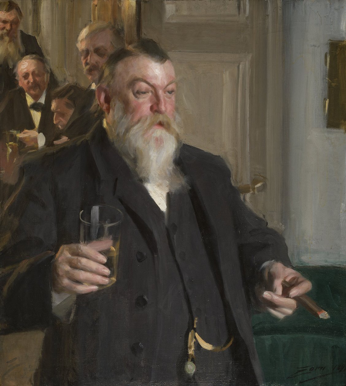 Un brindis en la Sociedad Idun de Anders Zorn