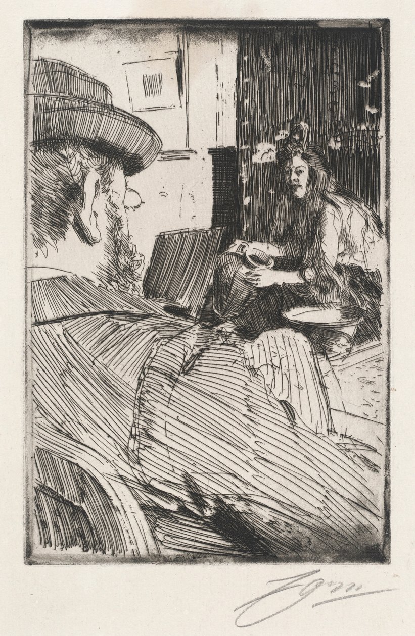 Albert Besnard y su modelo de Anders Zorn