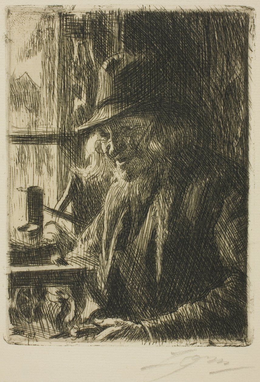 Bosl Anders, relojero en Mora de Anders Leonard Zorn
