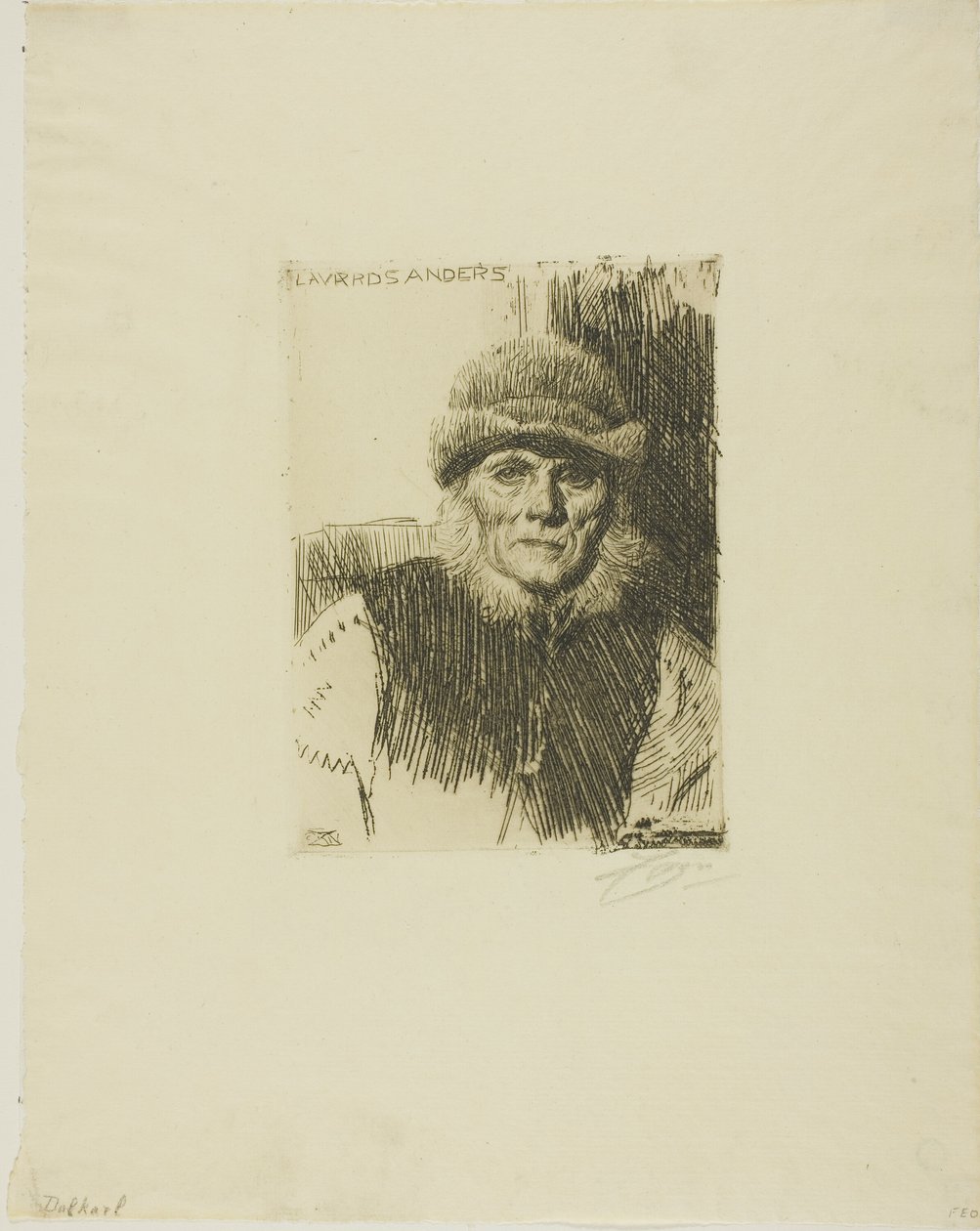 Campesino de Dalecarlia (Lavards Anders) de Anders Leonard Zorn