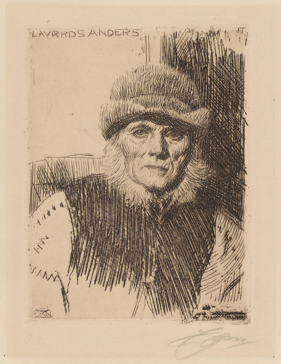 Campesino de Dalarna (Lavards Anders) de Anders Zorn