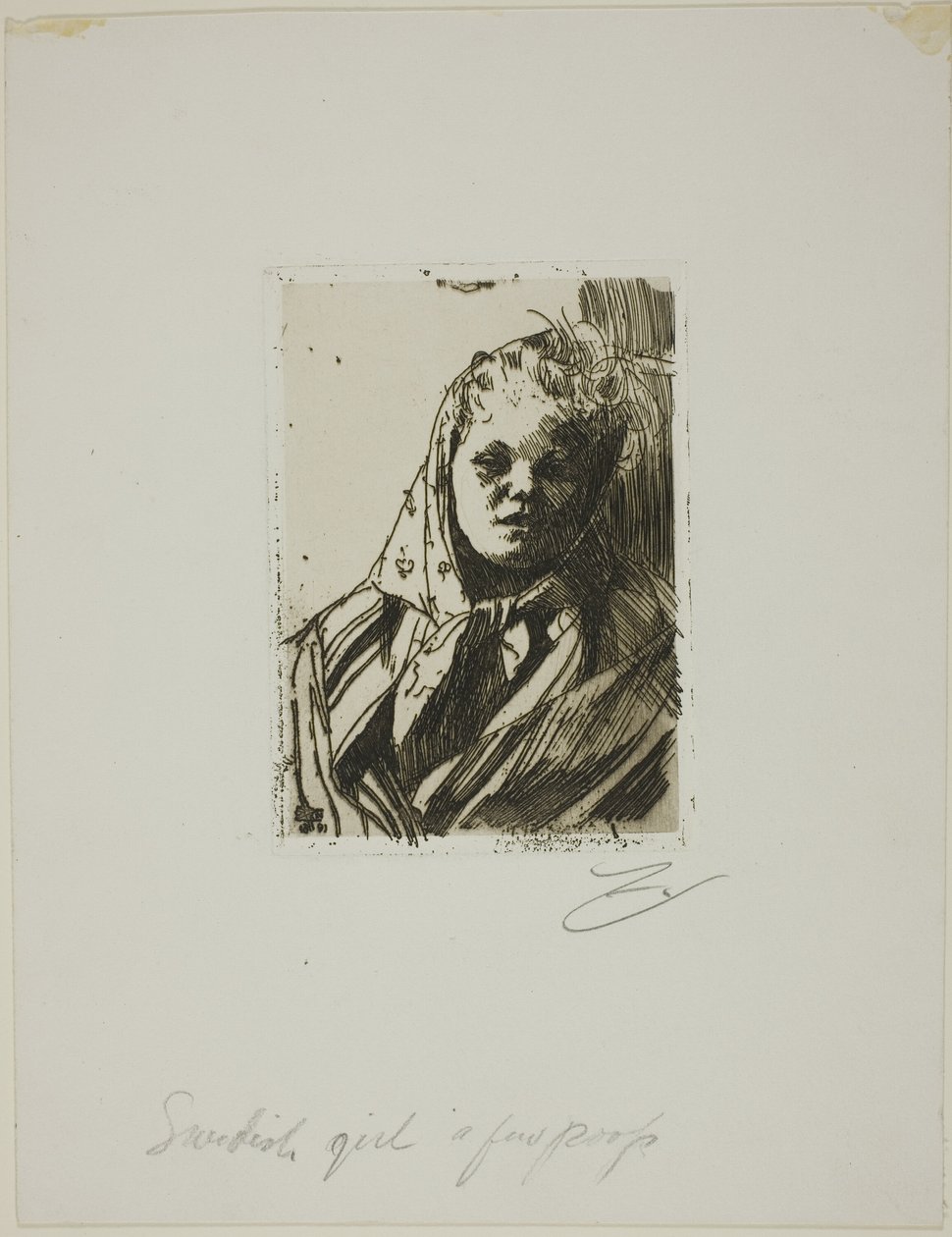 Campesina de Dalecarlia de Anders Leonard Zorn