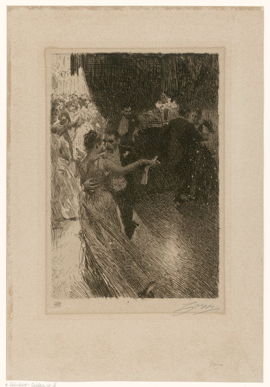 La danza (El vals), tercer estado de Anders Zorn