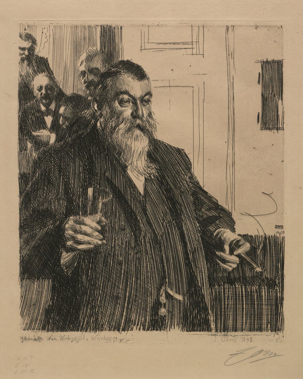 Un brindis en Idun II de Anders Zorn