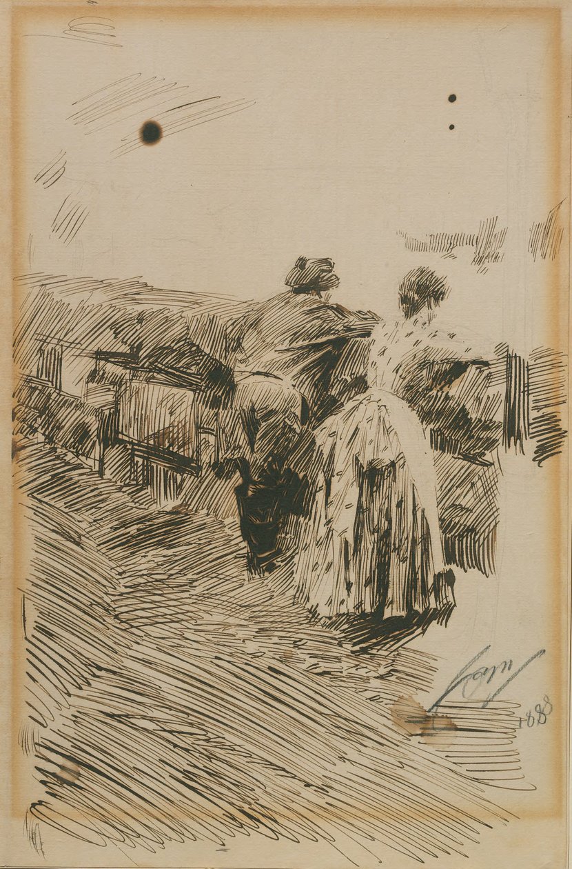 Pescadores en St Ives de Anders Zorn