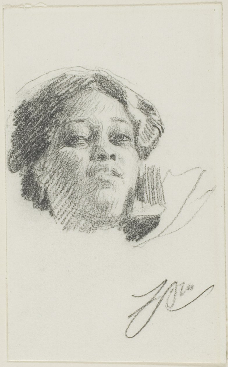 Cabeza de mujer de Anders Zorn