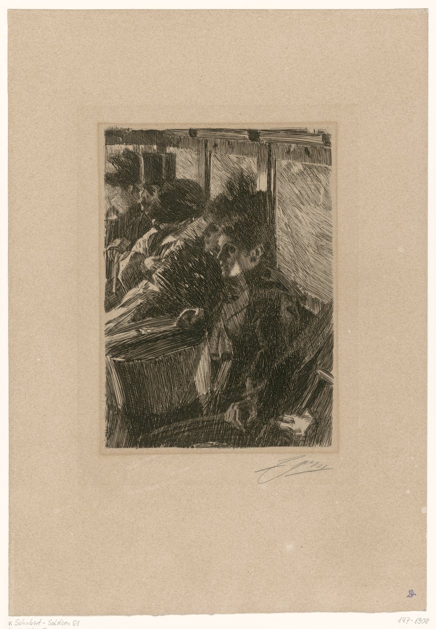 En el ómnibus de Anders Zorn