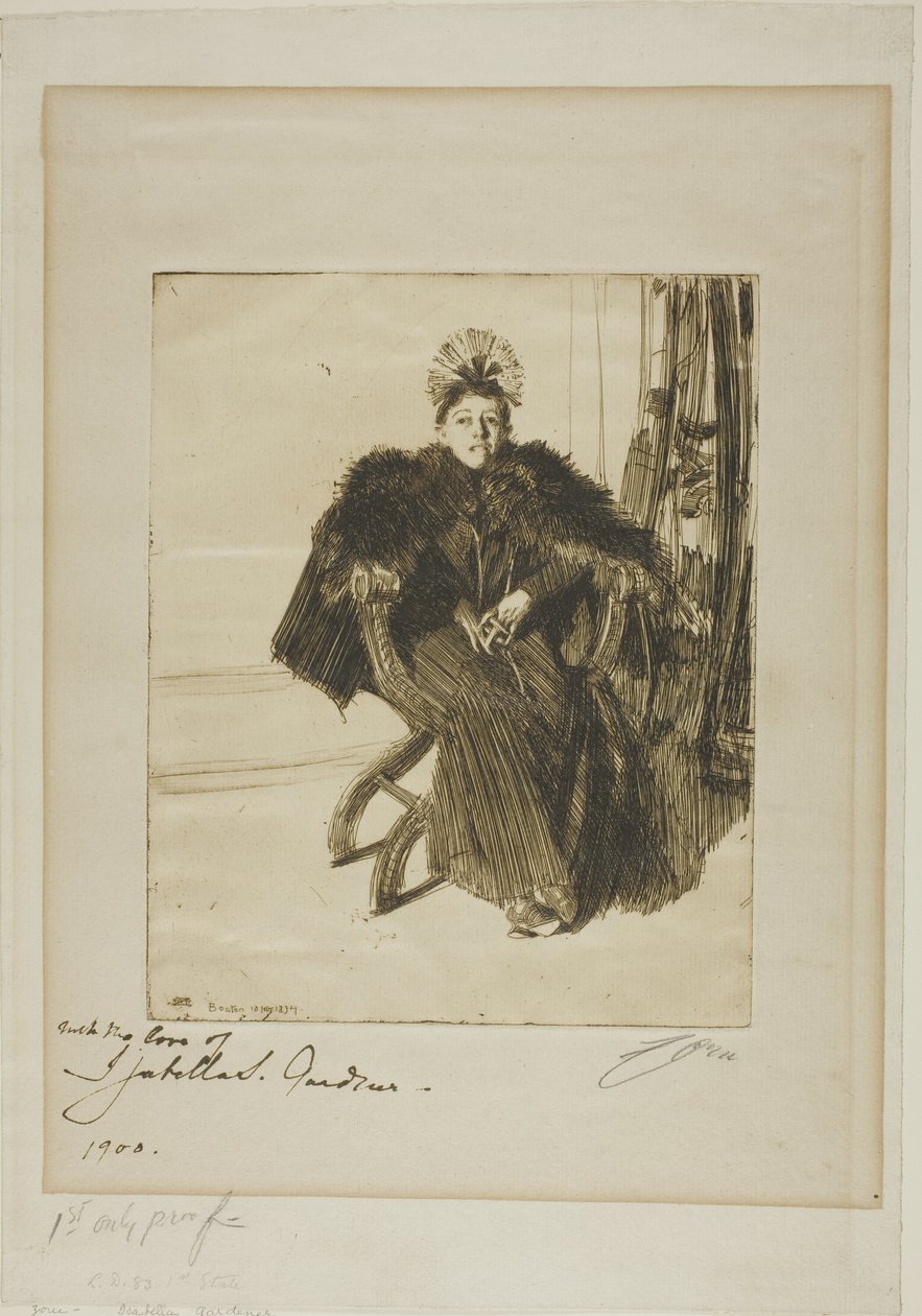 Isabella Gardener de Anders Leonard Zorn