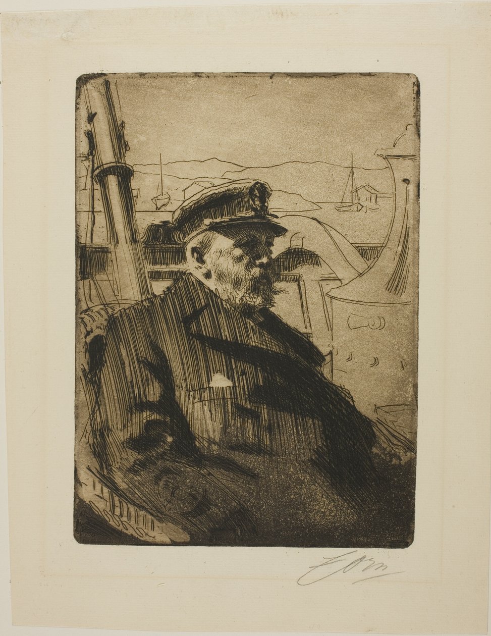 Rey Oscar II (Segunda placa) de Anders Leonard Zorn