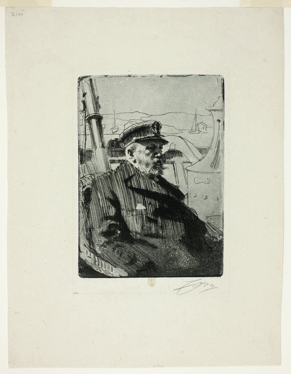 Rey Oscar II (segunda lámina) de Anders Leonard Zorn