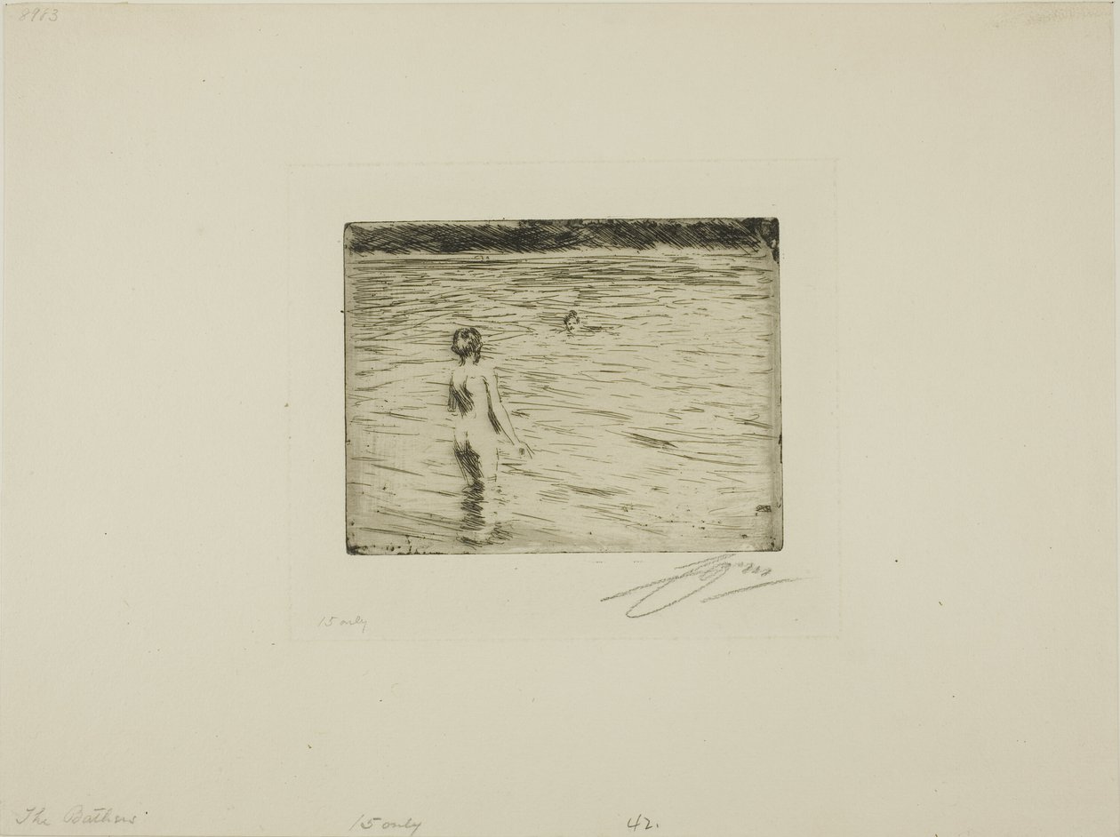 Madre bañando de Anders Leonard Zorn