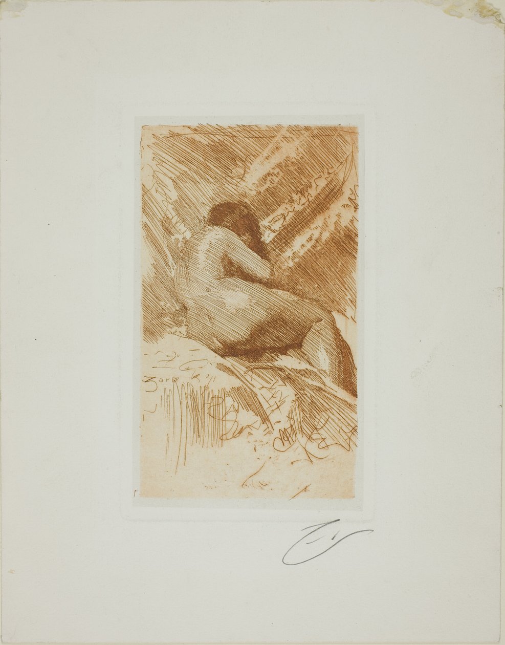 Estudio de desnudo de Anders Leonard Zorn