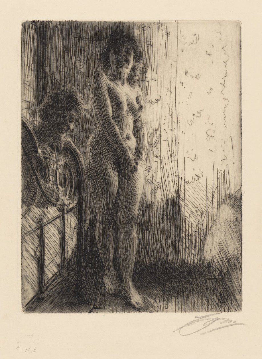 Estudio de desnudo de Anders Zorn
