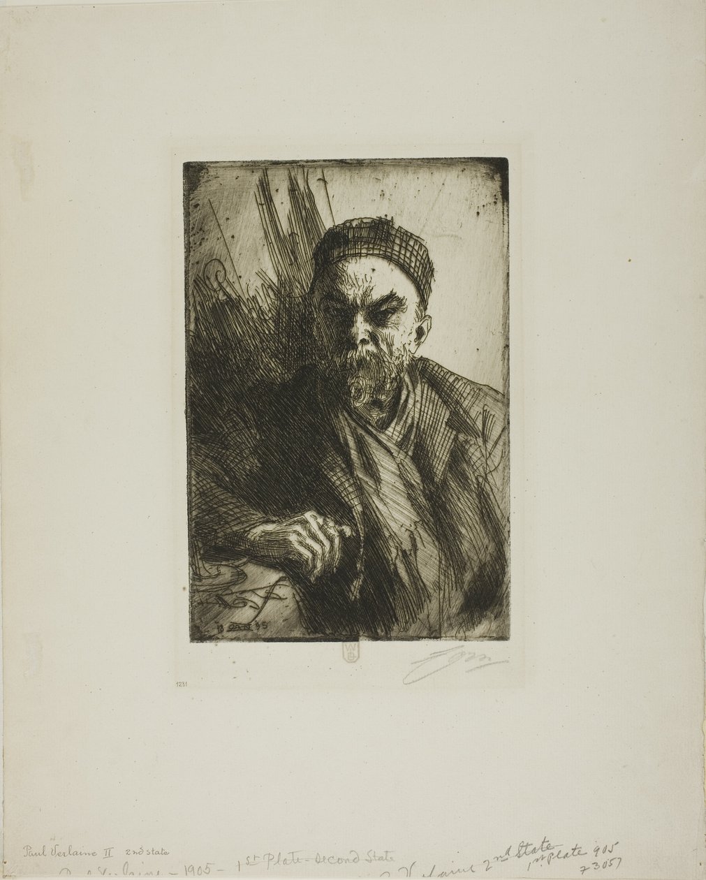 Paul Verlaine II de Anders Leonard Zorn