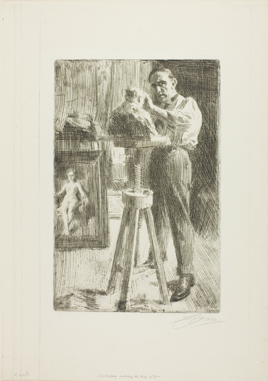 Príncipe Paul Troubetzkoy I (longitud completa) de Anders Leonard Zorn