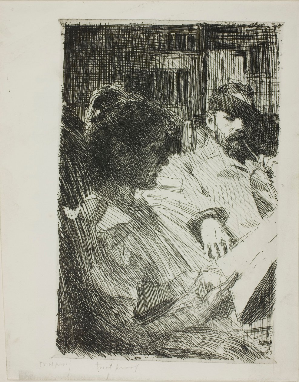Leyendo (Sr. y Sra. Ch. Deering) de Anders Zorn