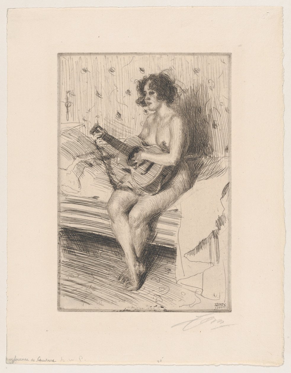 El guitarrista de Anders Zorn