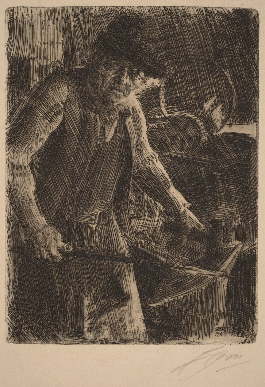 El maestro herrero de Anders Zorn