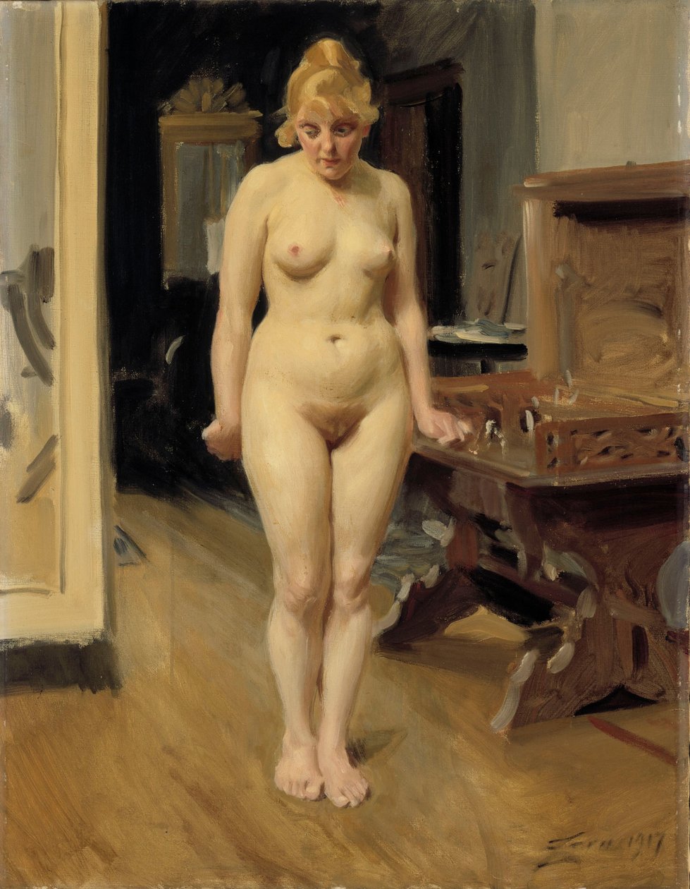 La modelo tímida de Anders Zorn