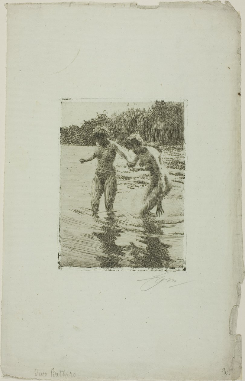 Dos bañistas de Anders Leonard Zorn