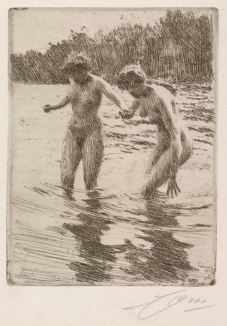 Dos bañistas de Anders Leonard Zorn