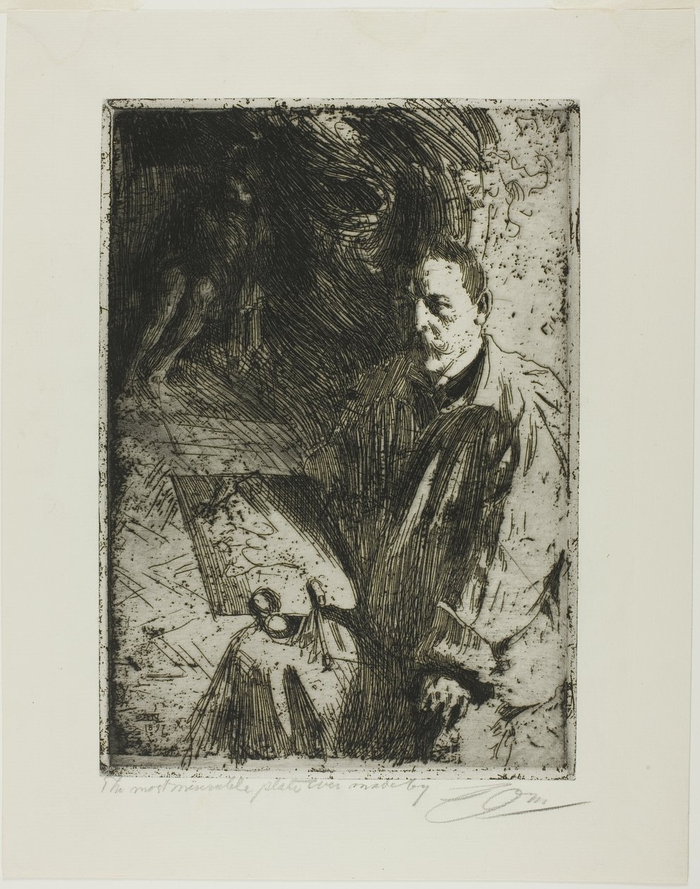 Zorn y su modelo de Anders Leonard Zorn