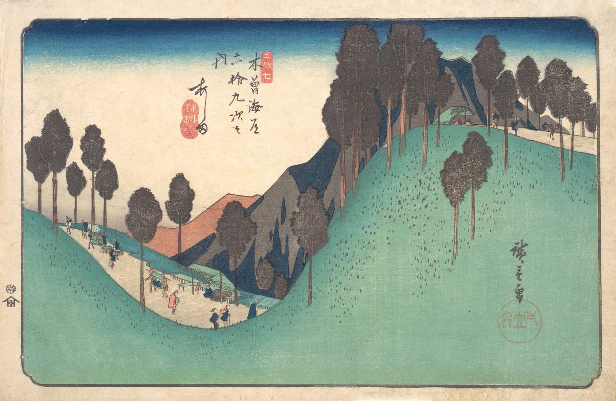 Estación Ashida, ca. 1835 de Ando Hiroshige
