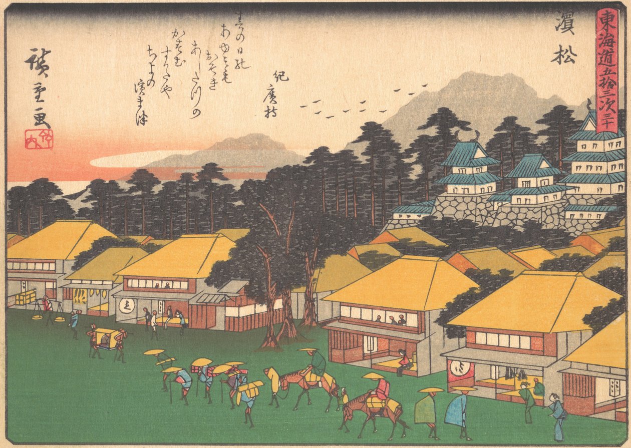 Hamamatsu, de la serie Las cincuenta y tres estaciones del camino Tokaido de Ando Hiroshige