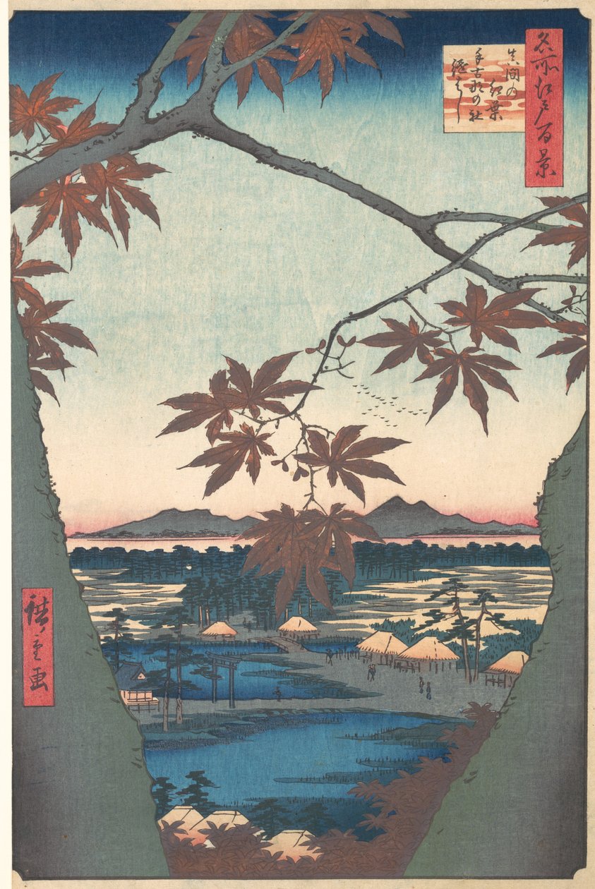 Arces en Mama, de la serie Cien vistas famosas de Edo, ca. 1857 de Ando Hiroshige