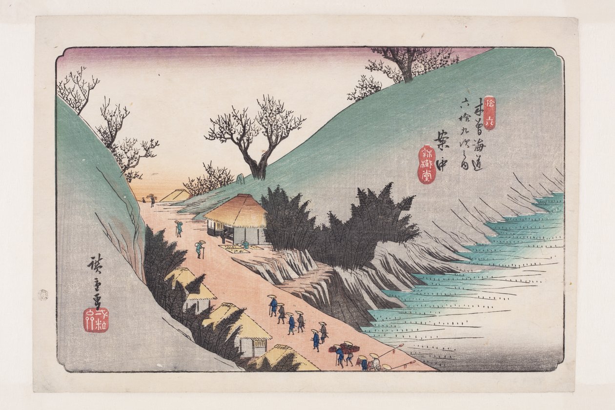 No. 16, Annaka de Ando or Utagawa Hiroshige